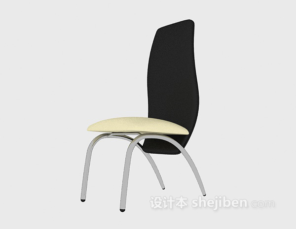 现代金属椅子免费3d模型下载