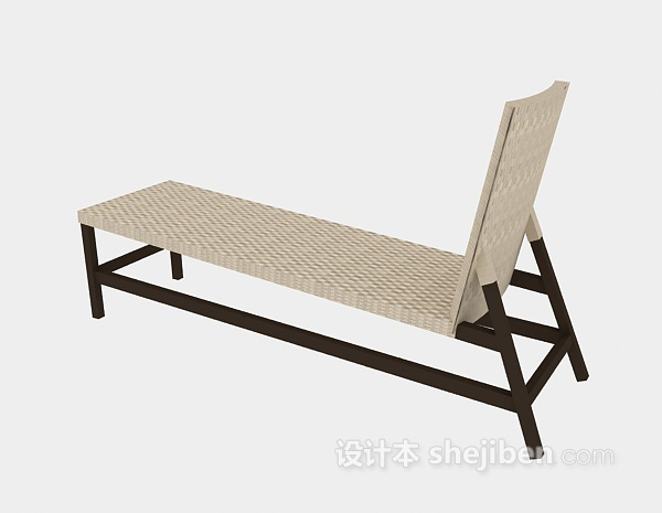 现代风格休闲躺椅3d模型下载