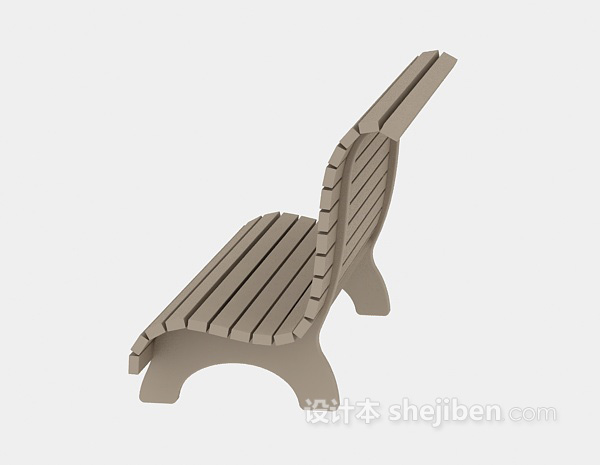 现代风格长木椅3d模型下载