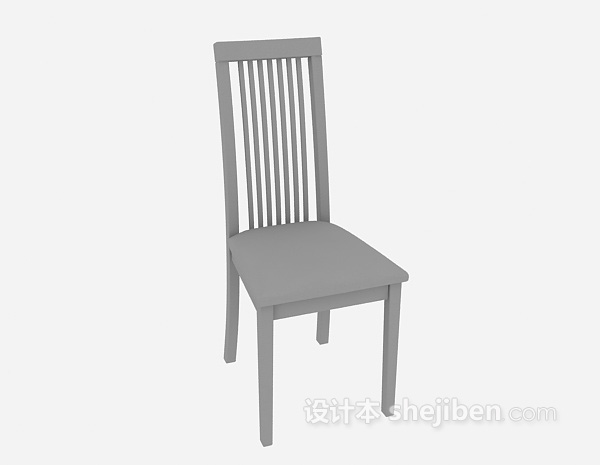 免费木质椅子3d模型下载