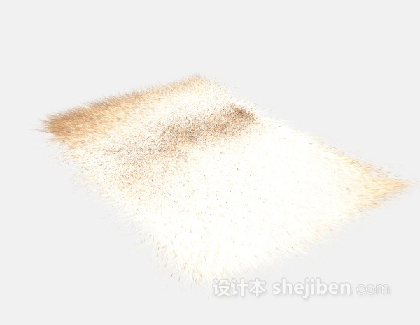 皮毛地毯3d模型下载