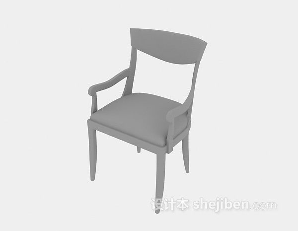 免费实木椅子欣赏3d模型下载
