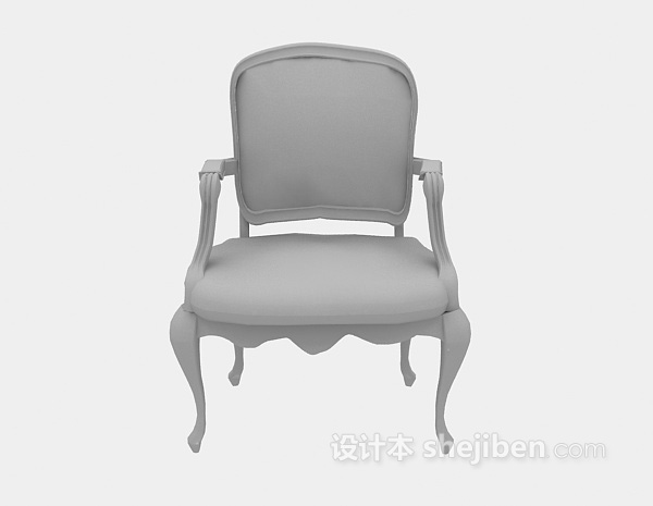免费欧式木椅3d模型下载