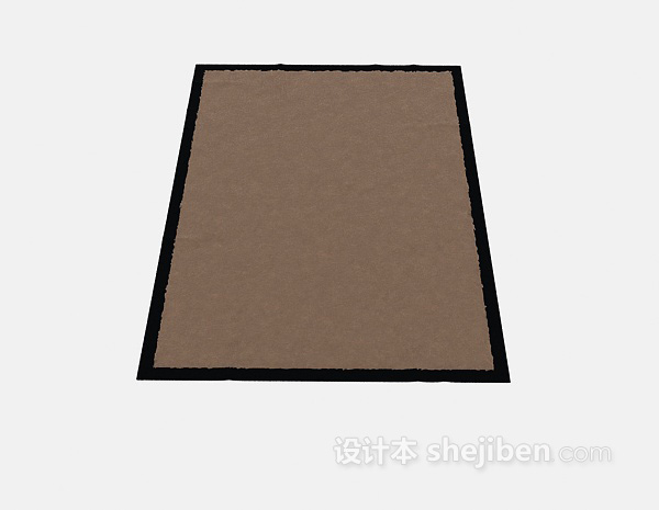 免费棕色地毯3d模型下载