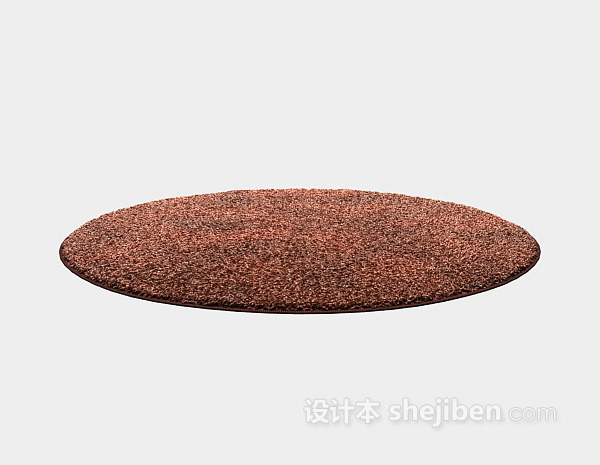 现代风格圆形地毯3d模型下载
