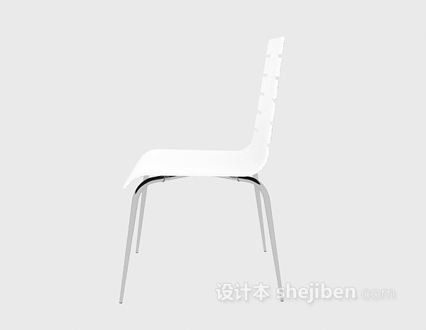 金属材料椅子3d模型下载