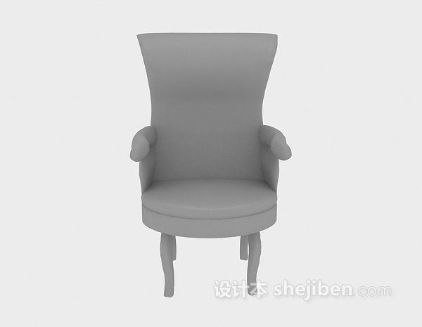 欧式风格家居靠背椅3d模型下载