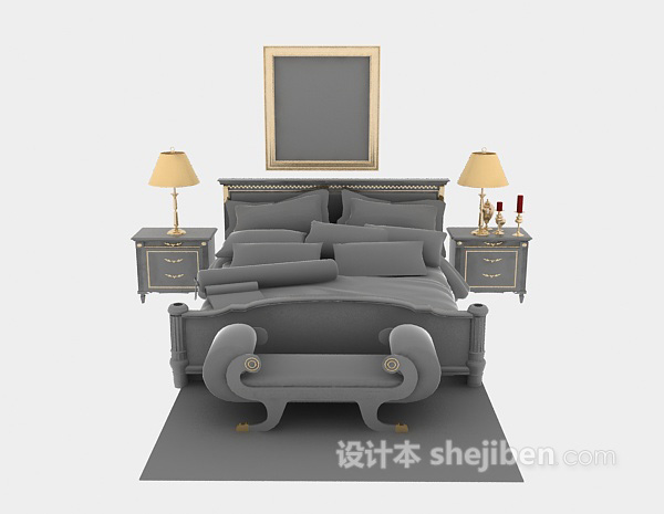 欧式风格欧式家具3d模型下载