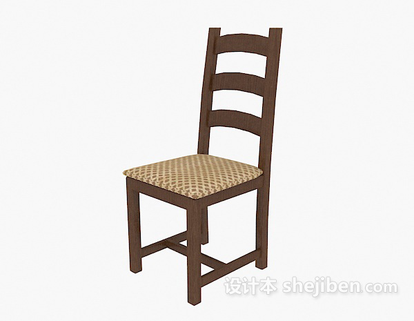 现代风格高背椅3d模型下载