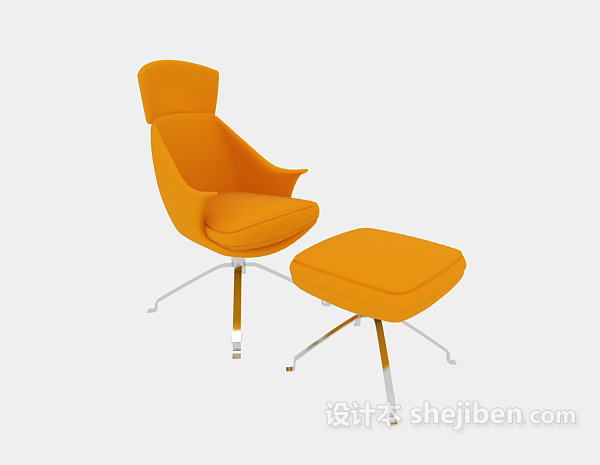 现代休闲椅凳3d模型下载