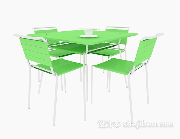 免费现代休闲桌椅3d模型下载