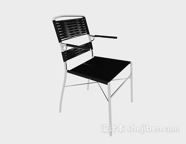 现代不锈钢椅3d模型下载