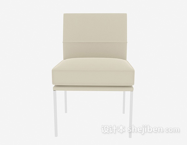 现代风格简易家居餐椅3d模型下载
