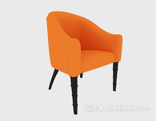 时尚现代休闲椅3d模型下载