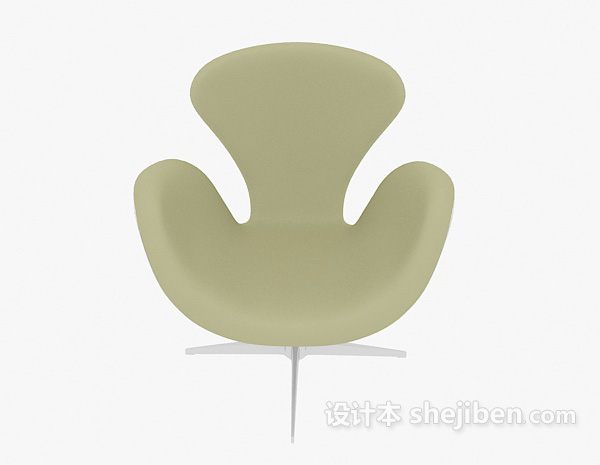 现代风格休闲简易天鹅椅3d模型下载