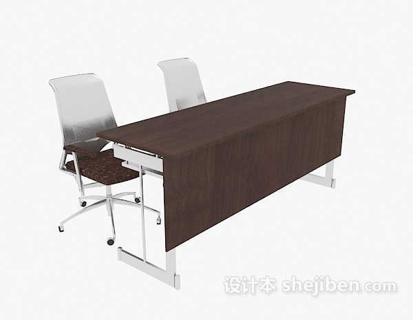 会议办公桌椅3d模型下载