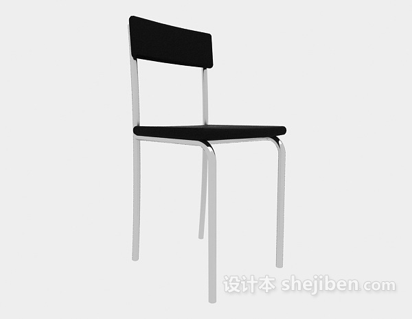 现代金属餐椅3d模型下载