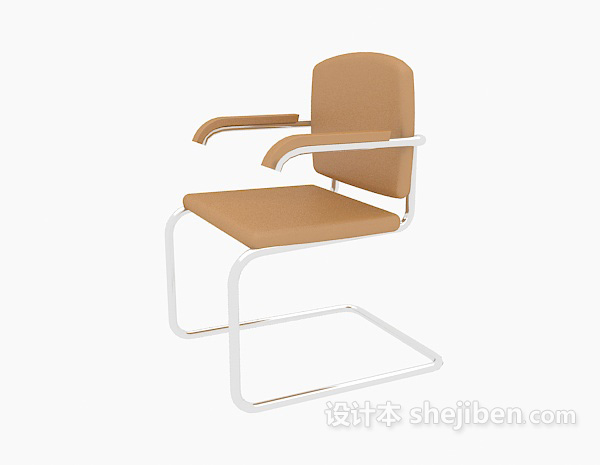 办公实木椅子3d模型下载