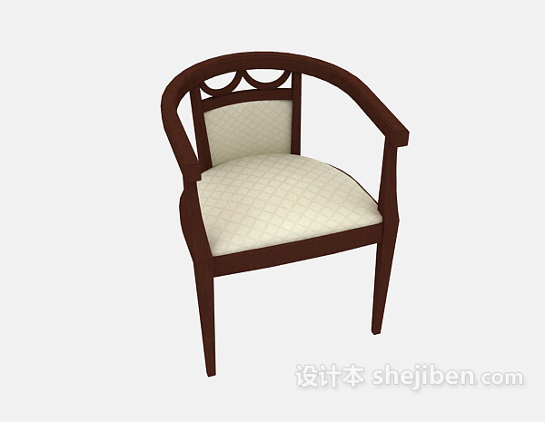免费中式沙发椅3d模型下载