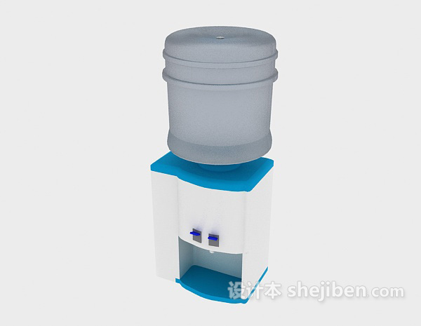 免费塑料饮水机3d模型下载