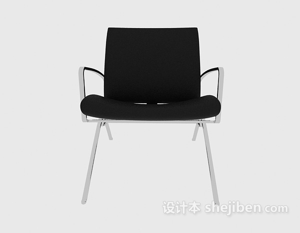 现代风格黑色时尚办公椅3d模型下载