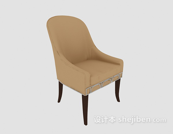 美式家庭休闲椅3d模型下载