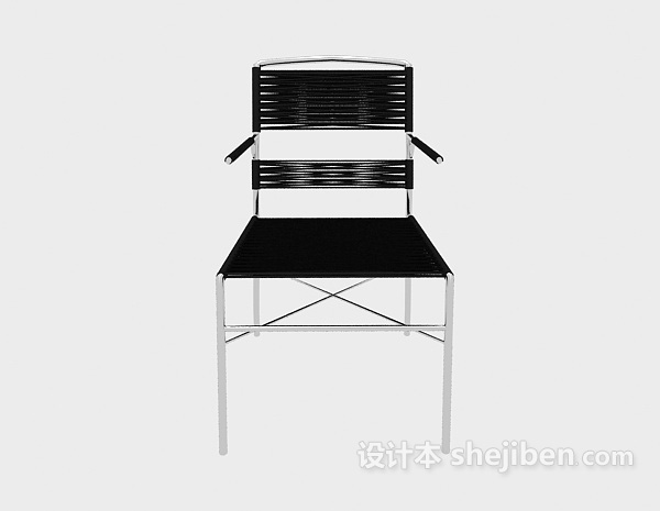 现代风格现代不锈钢椅3d模型下载