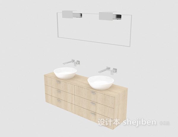 公共场合浴柜3d模型下载