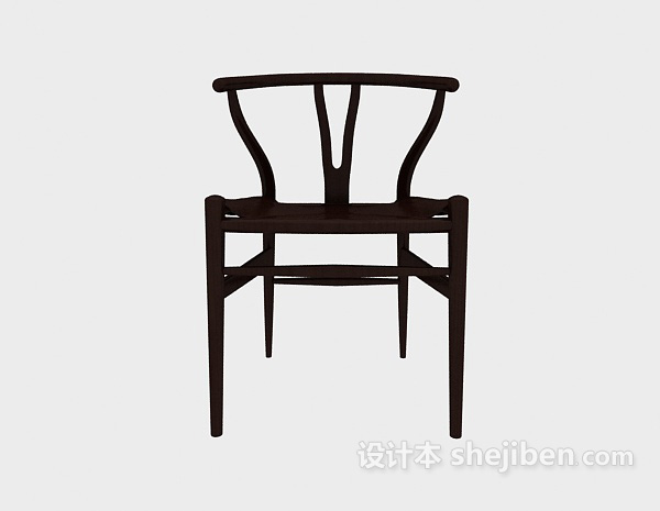 中式风格中式风格木椅3d模型下载