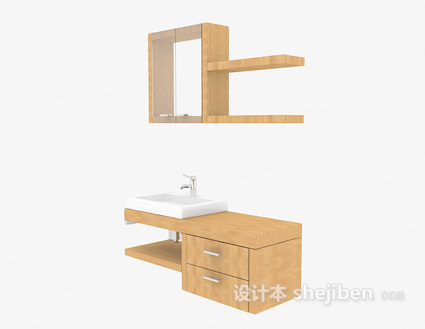 浴柜组合3d模型下载