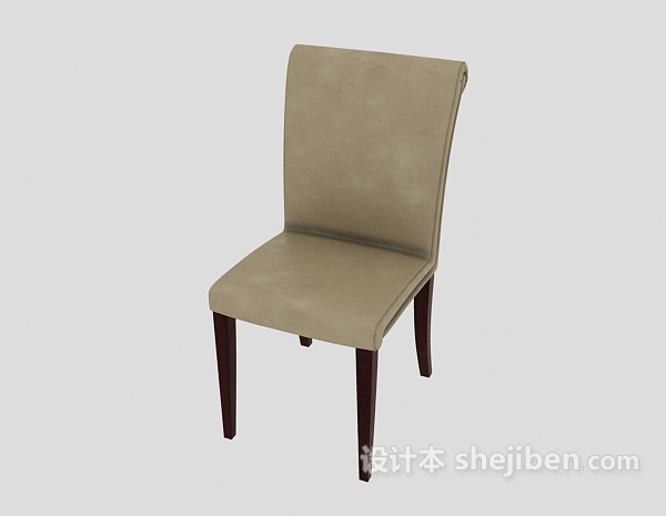 免费家庭简约餐椅3d模型下载
