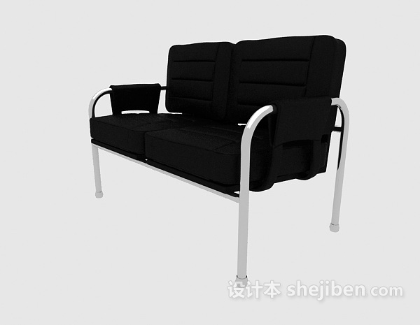 双人休闲长椅3d模型下载