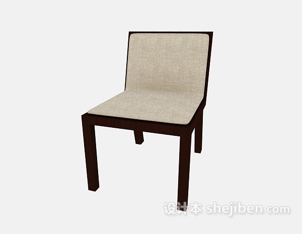 免费简约休闲椅子3d模型下载