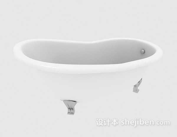 免费欧式家居浴缸3d模型下载