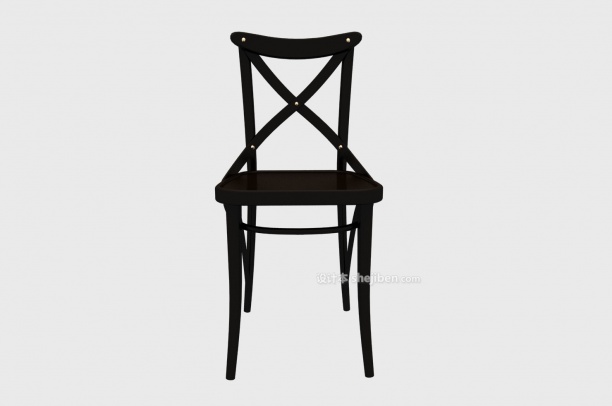 现代风格黑色餐椅3d模型下载