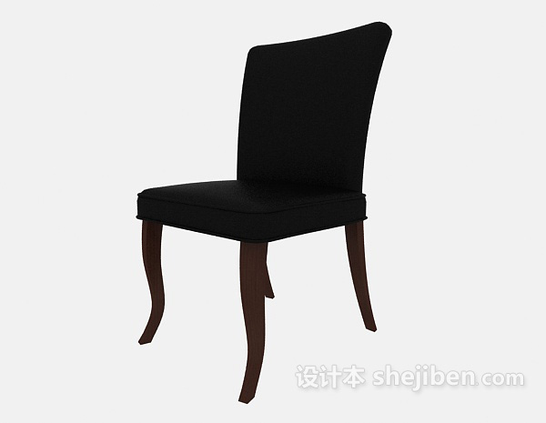 欧式风格实木家居椅3d模型下载