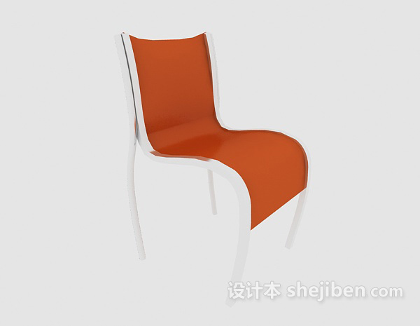 简约餐椅3d模型下载