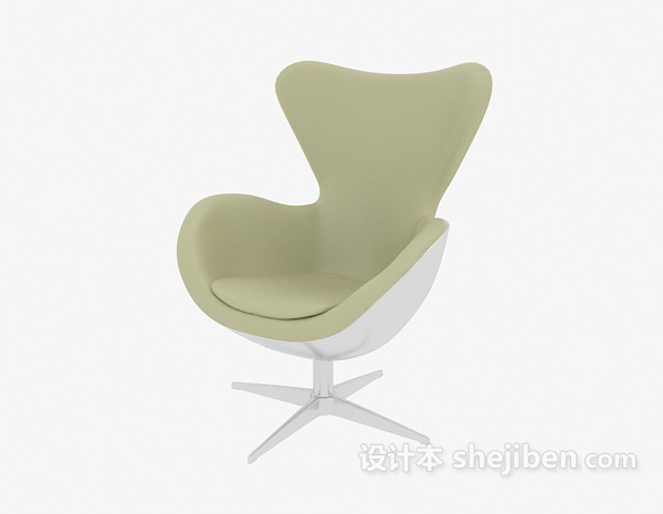 免费现代天鹅椅3d模型下载