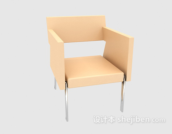 免费简约沙发休闲椅3d模型下载