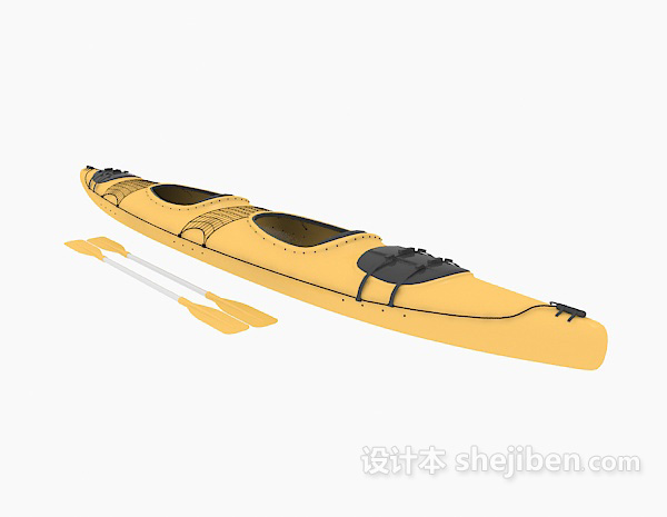双人划艇3d模型下载