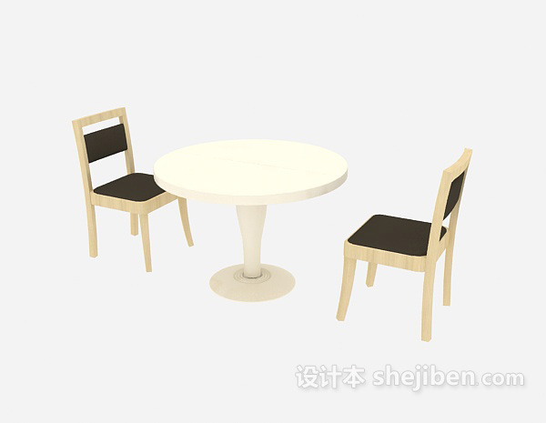 免费家居实木桌椅3d模型下载