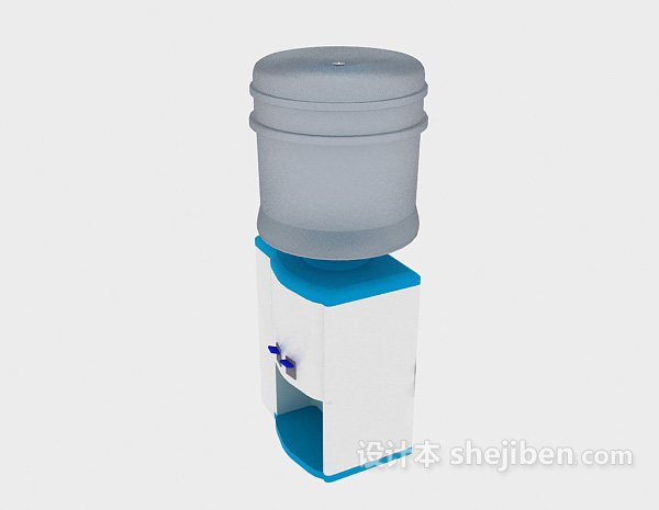 塑料饮水机3d模型下载