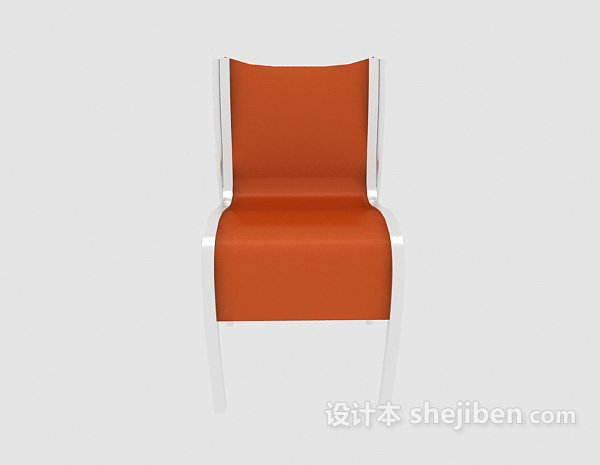 现代风格简约餐椅3d模型下载