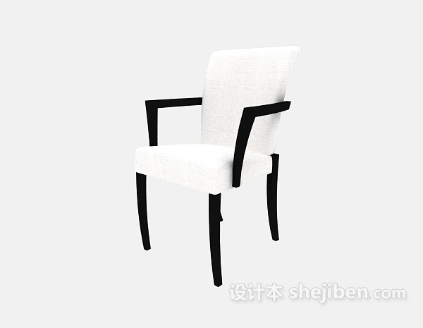 休闲扶手椅3d模型下载