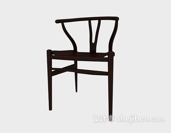 免费中式风格木椅3d模型下载