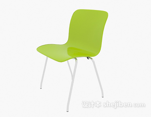 塑料椅3d模型下载