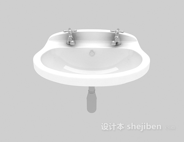 现代风格浴室洗手池3d模型下载