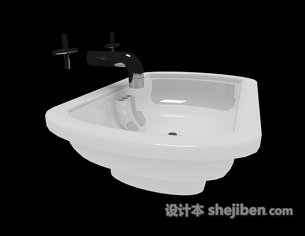 家居洗手池3d模型下载