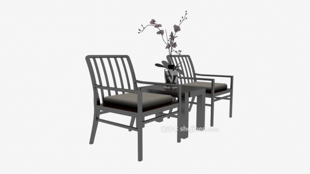 免费中式实木家居桌椅3d模型下载
