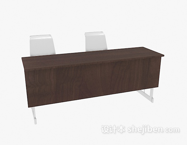 现代风格会议办公桌椅3d模型下载